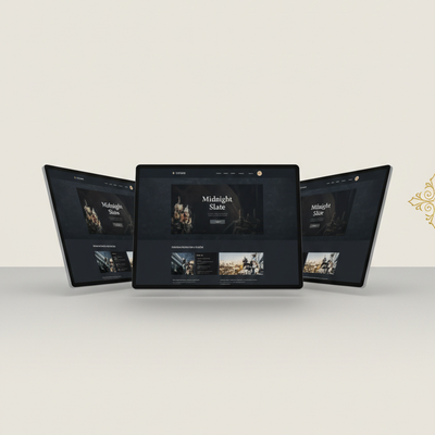 Midnight Slate premium website theme