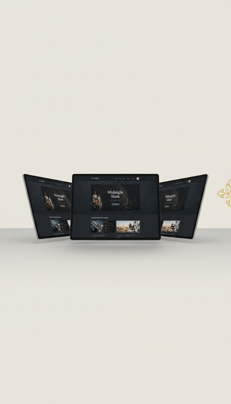 Midnight Slate premium website theme