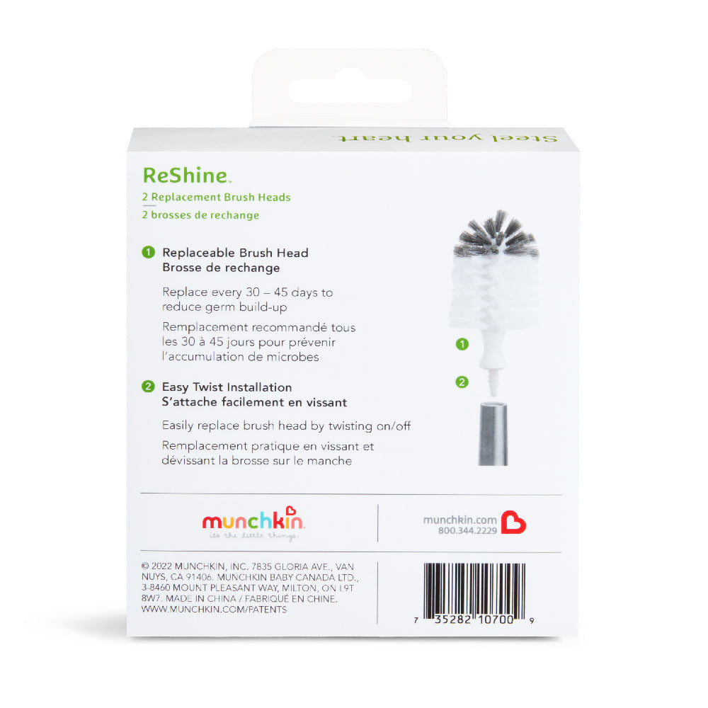 Reshine™ Replacement Brush Heads, 2pk