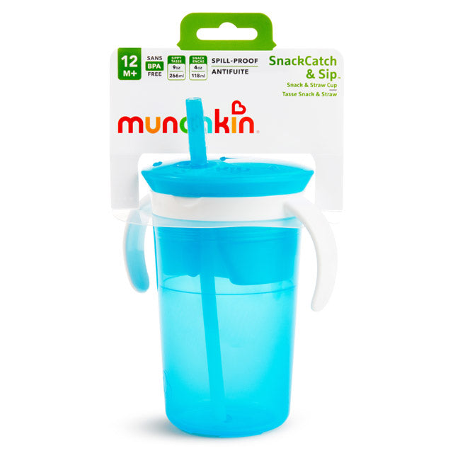 SnackCatch & Sip™ 2-in-1 Snack & Straw Cup, 9oz, 2pk