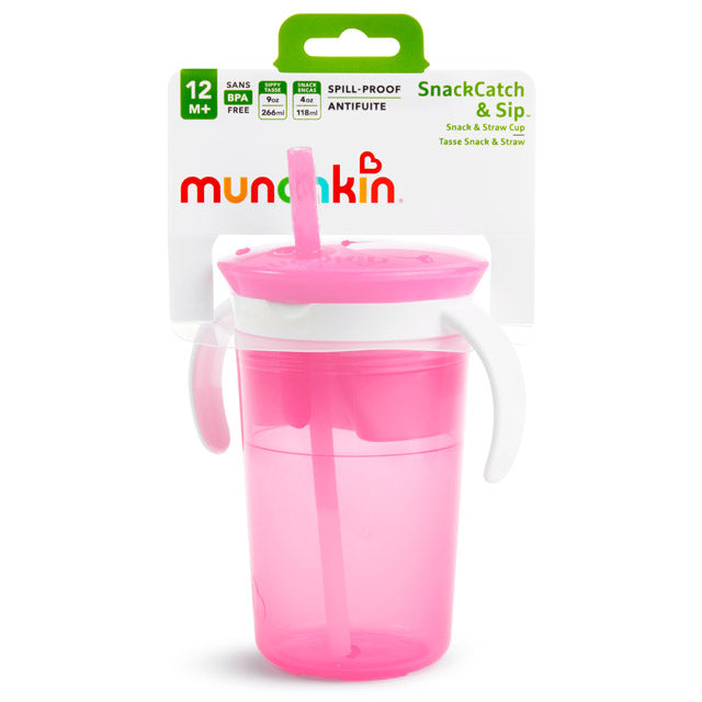 SnackCatch & Sip™ 2-in-1 Snack & Straw Cup, 9oz