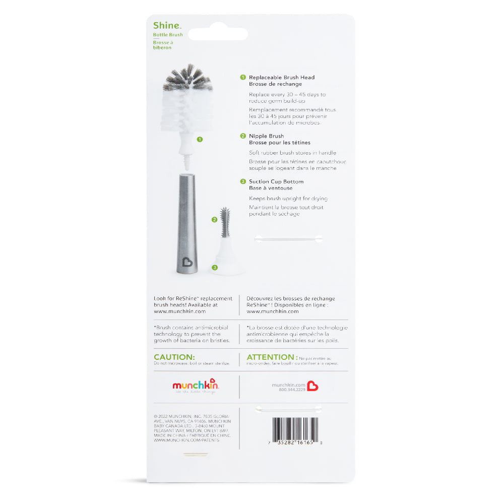 Shine™ Stainless Steel Bottle Brush & Refill