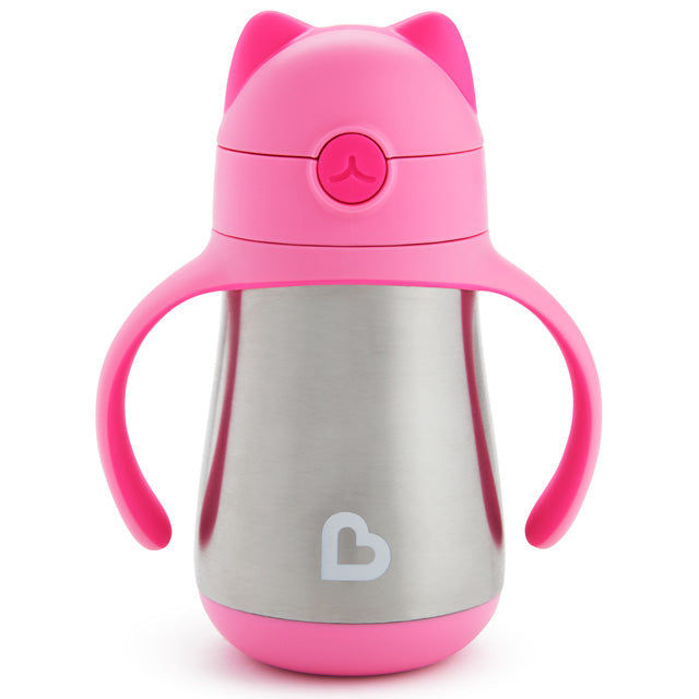 Cool Cat™ Stainless Steel Straw Cup, 8oz