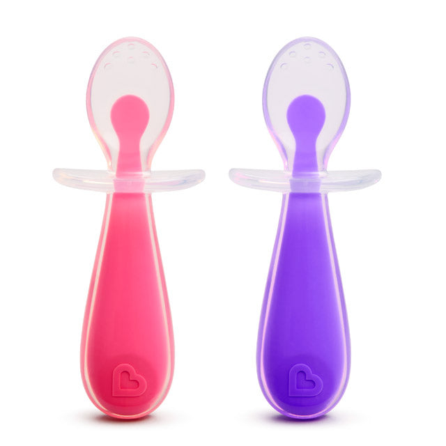 Gentle Scoop™ Silicone Training Spoons, 2pk
