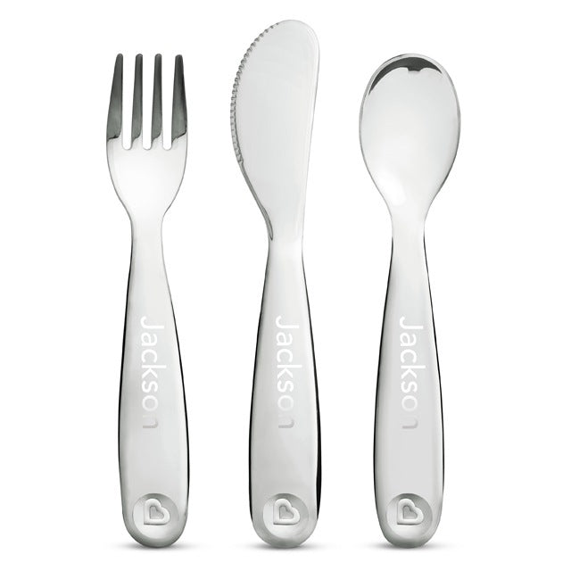 Color Me Hungry Splash™ Dining Set with Personalized Polish™ Utensil Set