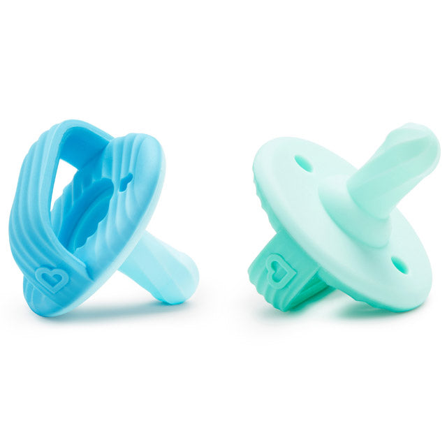 Sili-Soothe & Teethe™ Silicone Pacifier & Teether, 2pk