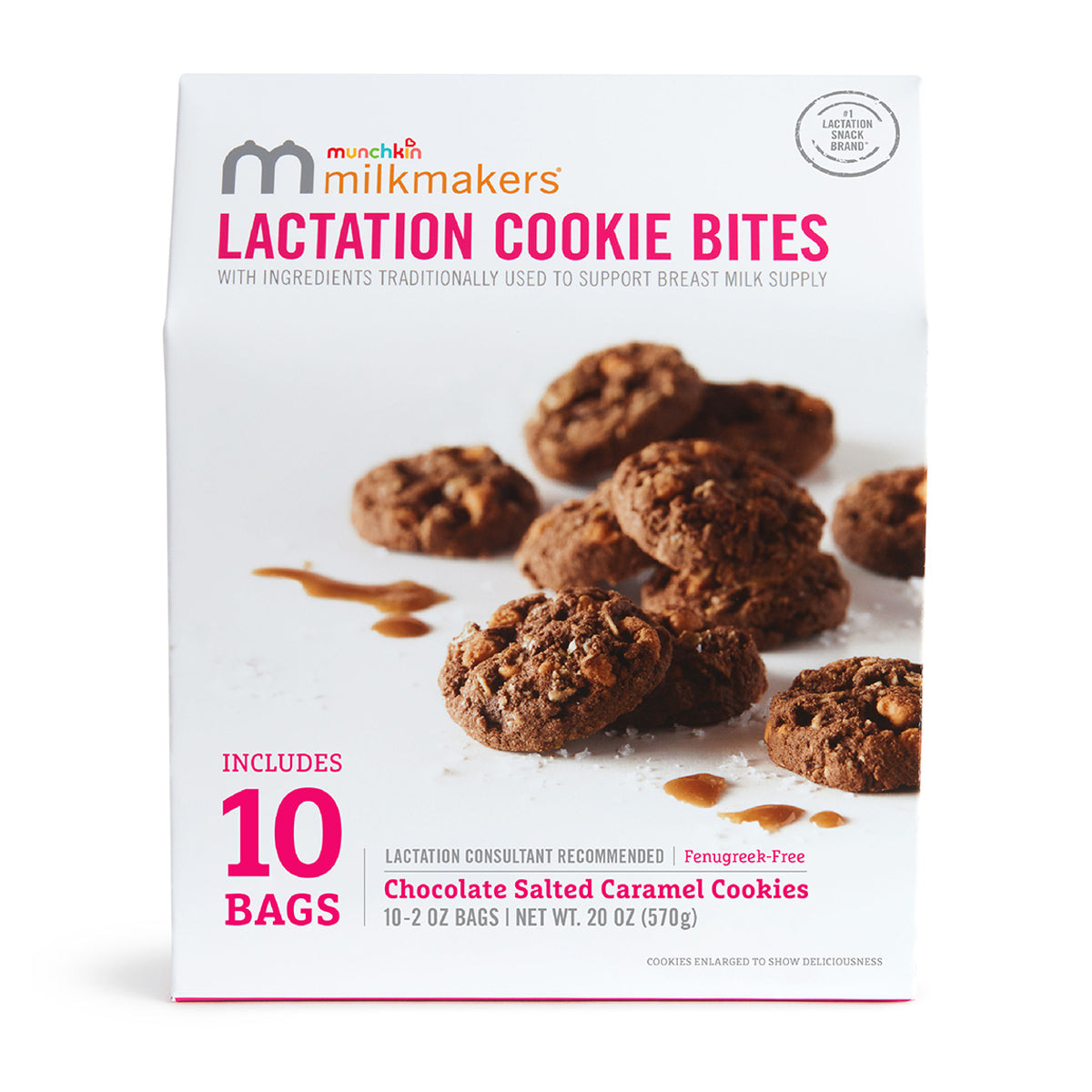Milkmakers® Lactation Cookie Bites, Chocolate Salted Caramel, 10ct