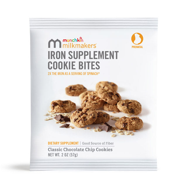 Milkmakers® Prenatal Iron Supplement Cookie Bites, Chocolate Chip, 6ct
