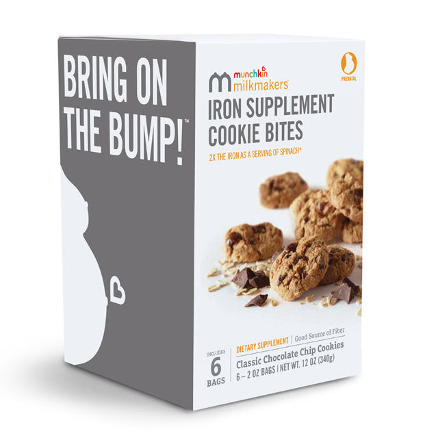 Milkmakers® Prenatal Iron Supplement Cookie Bites, Chocolate Chip, 6ct