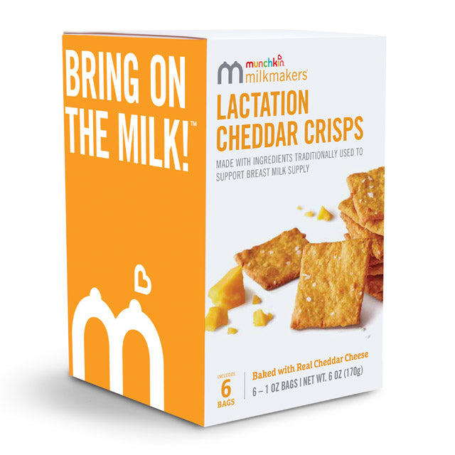 Milkmakers® Lactation Crisps, Cheddar, 6ct