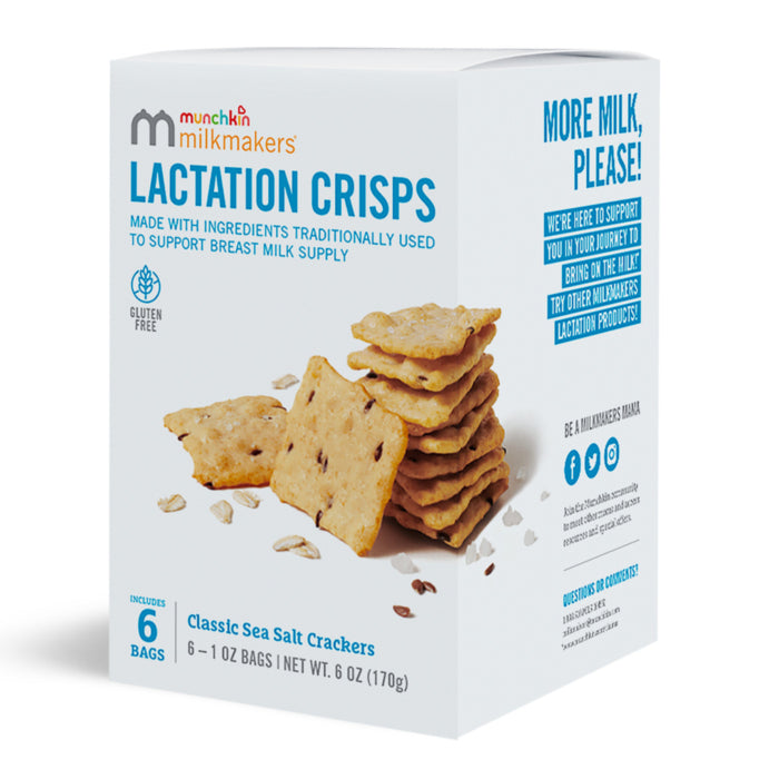 Milkmakers® Lactation Crisps, Sea Salt, 6ct