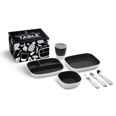 Grown-Ups Table Dining Set with Personalized Polish™ Utensil Set