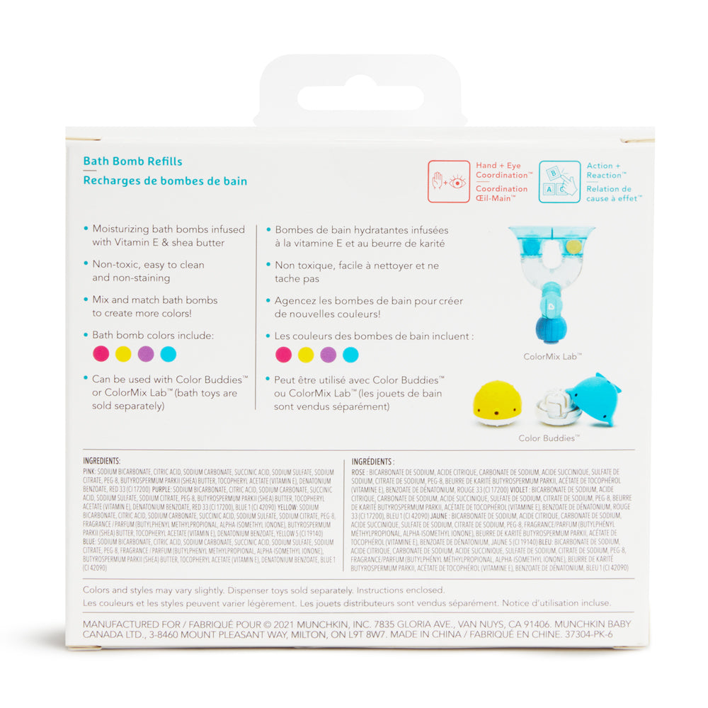 Color Buddies™ Moisturizing Bath Bomb Refills, 40pk