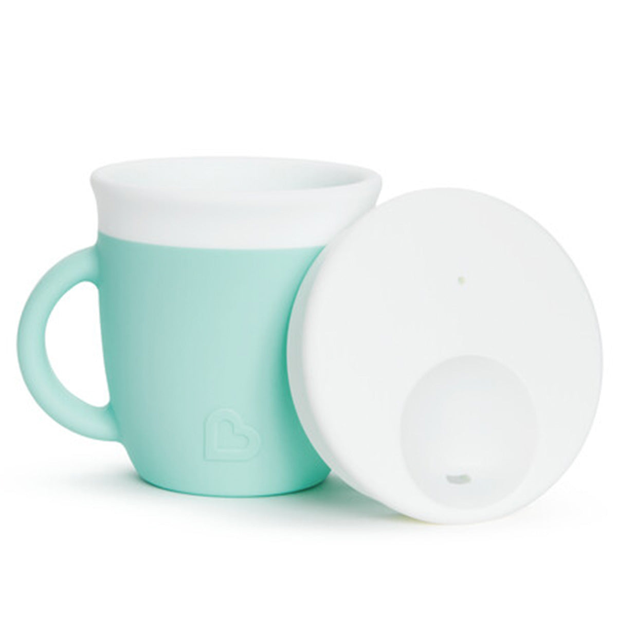 View of C'est Silicone 6oz Trainer Cup with lid removed