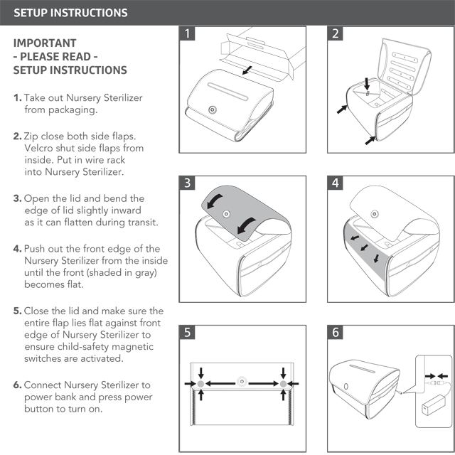 Nursery & Toy UV Sterilizer Bag