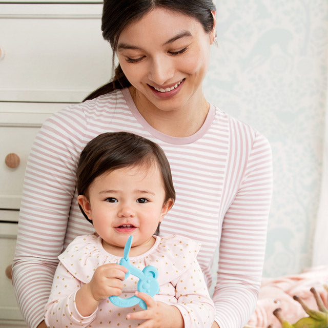 The Baby Toon™ Silicone Teething Spoon, Blue Koala