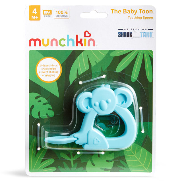 The Baby Toon™ Silicone Teething Spoon, Blue Koala