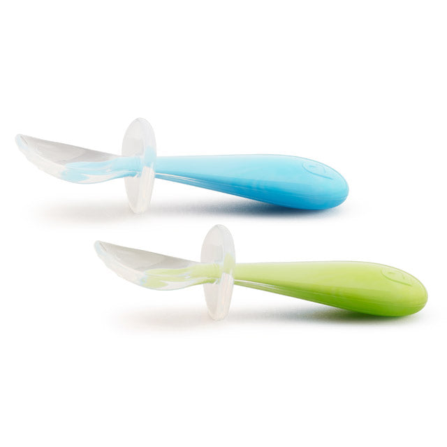 Gentle Scoop™ Silicone Training Spoons, 2pk