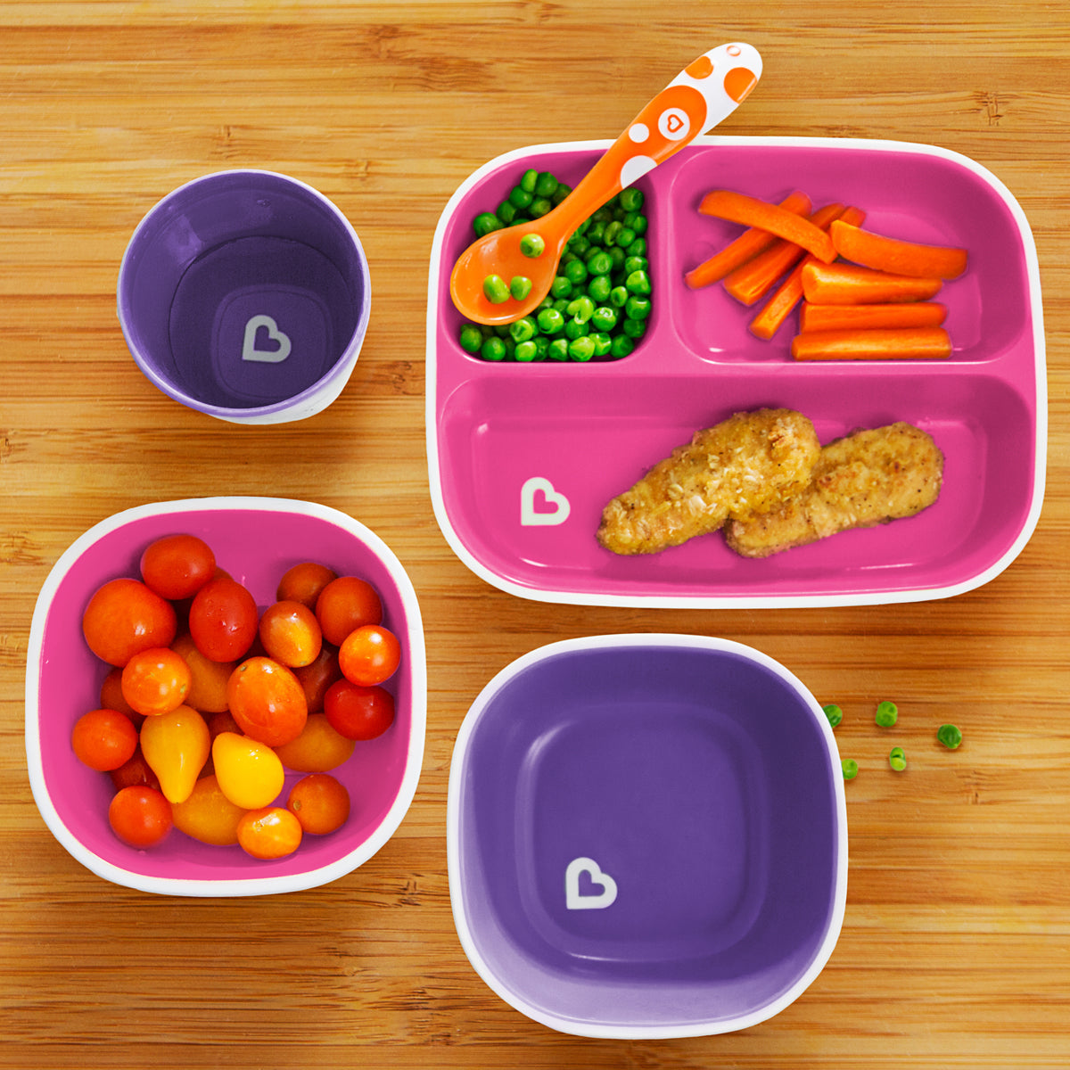 Splash™ Toddler Divided Plates, 2pk