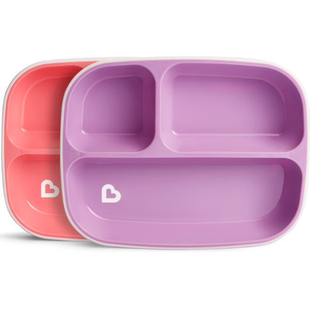 Splash™ Toddler Divided Plates, 2pk