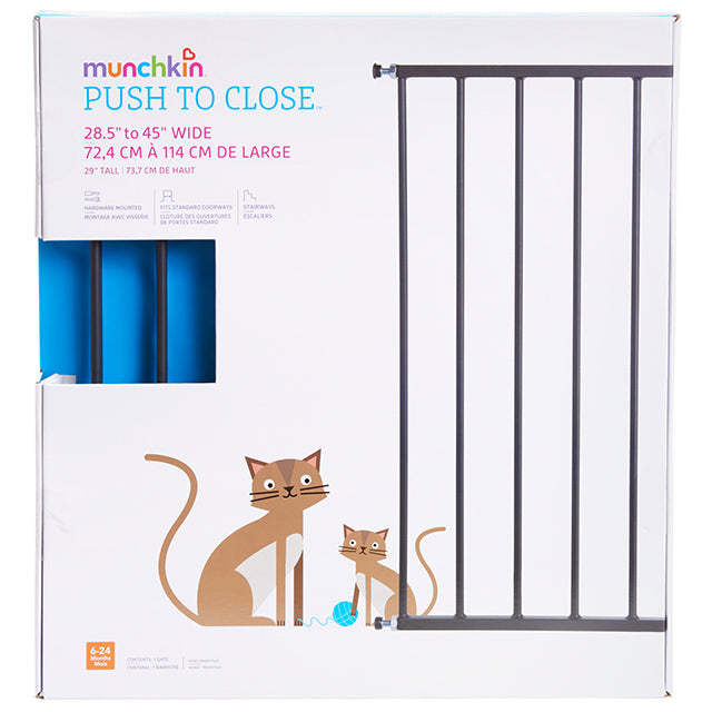 Push to Close™ Extending Metal Gate