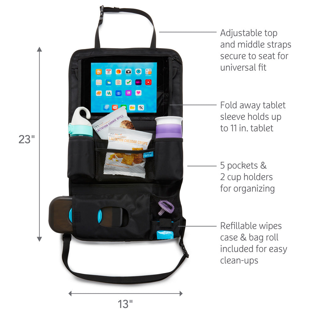 Backseat Organizer with Wipes Case