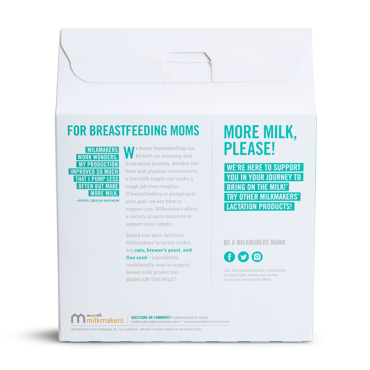Milkmakers® Lactation Cookie Bites, Oatmeal Chocolate Chip, 8ct