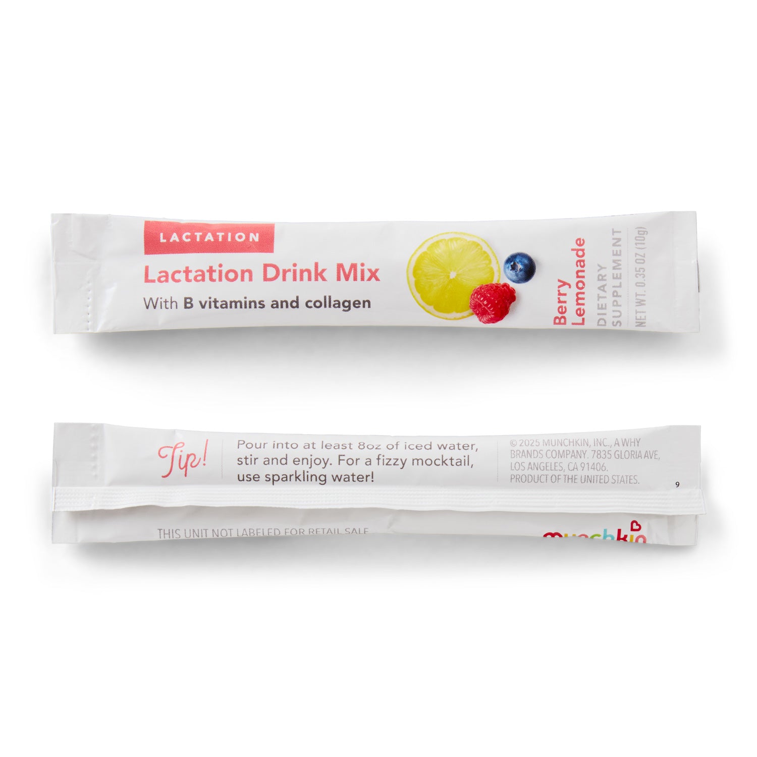 Lactation Drink Mix, Berry Lemonade, 12ct