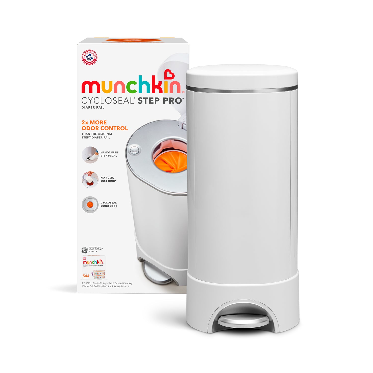 CycloSeal® Step Pro™ Diaper Pail