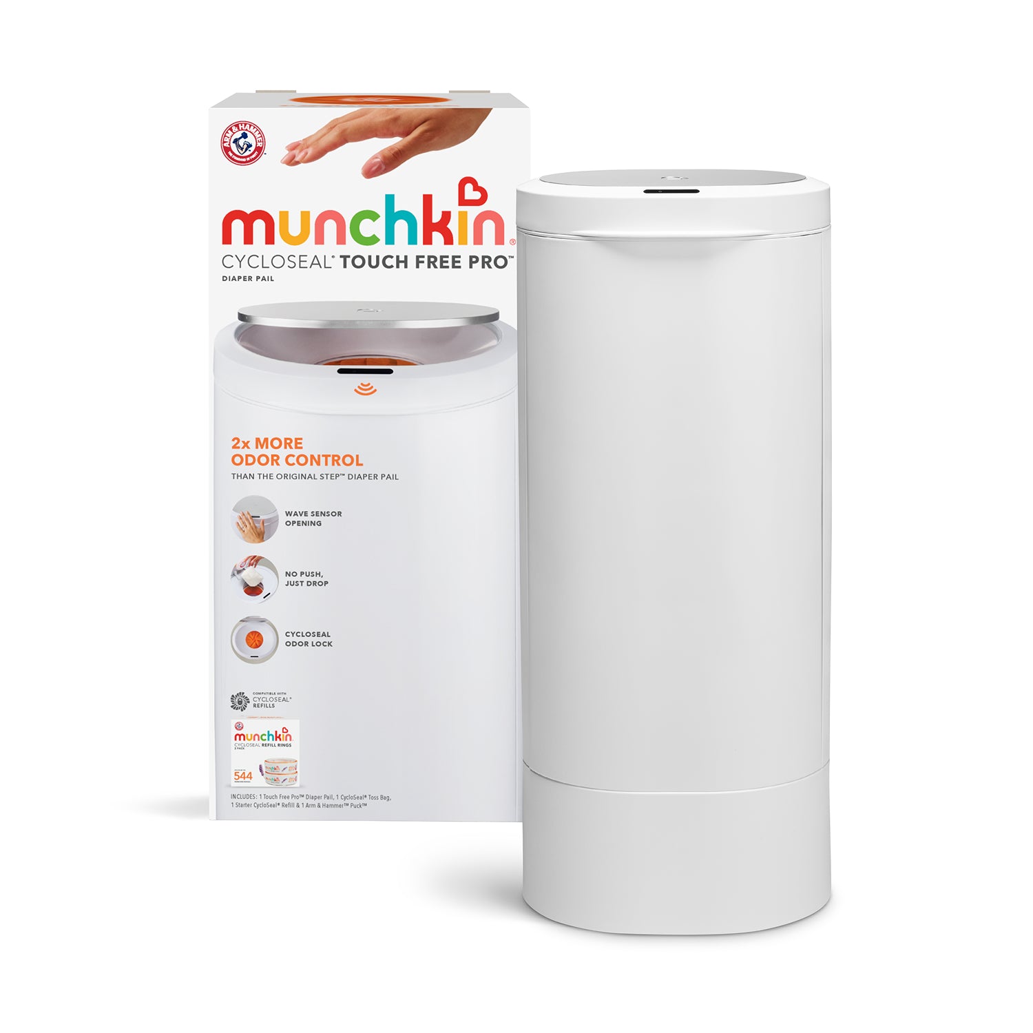 CycloSeal® Touch Free Pro™ Diaper Pail