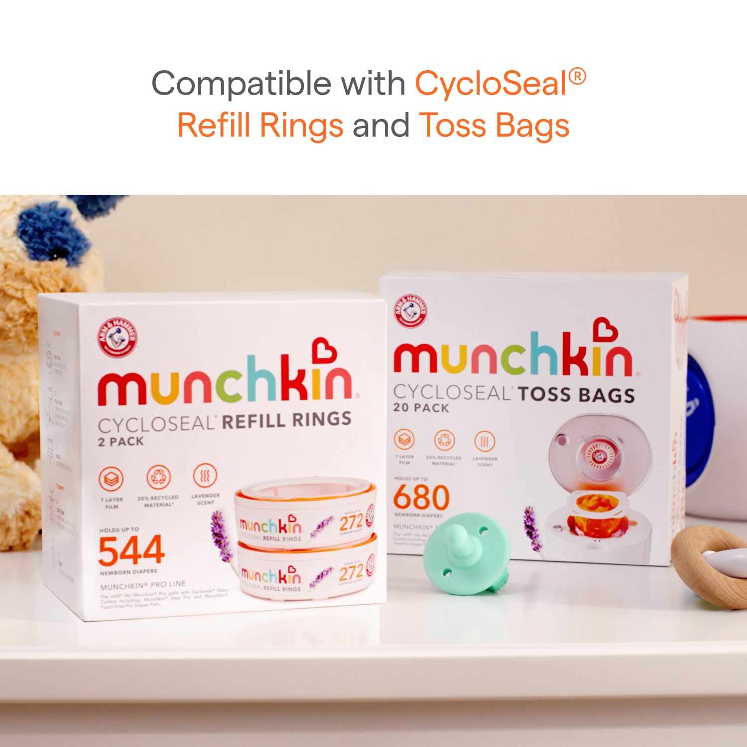 CycloSeal® Touch Free Pro™ Diaper Pail