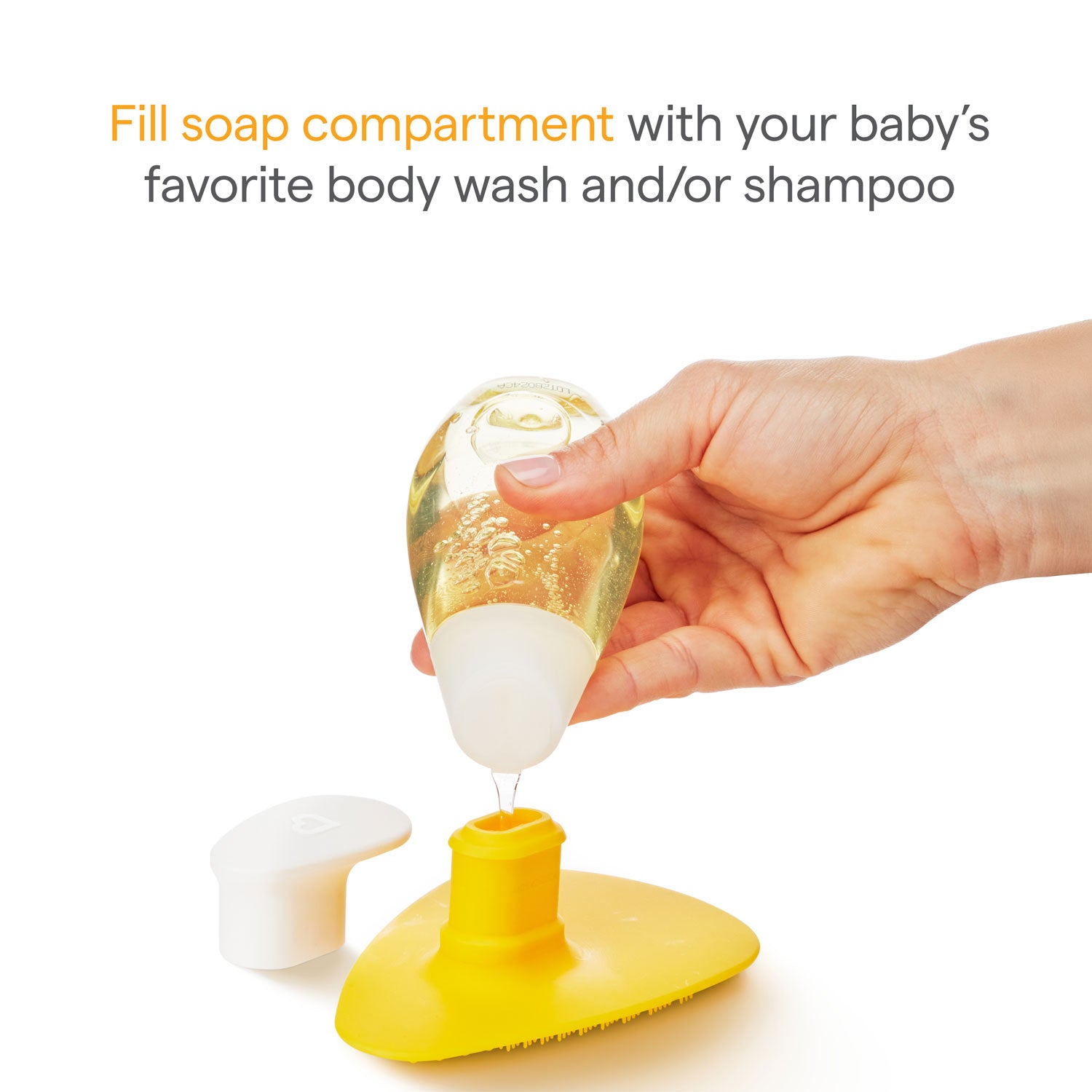 Squeeze & Scrub™ Silicone Brush with Soap Dispenser