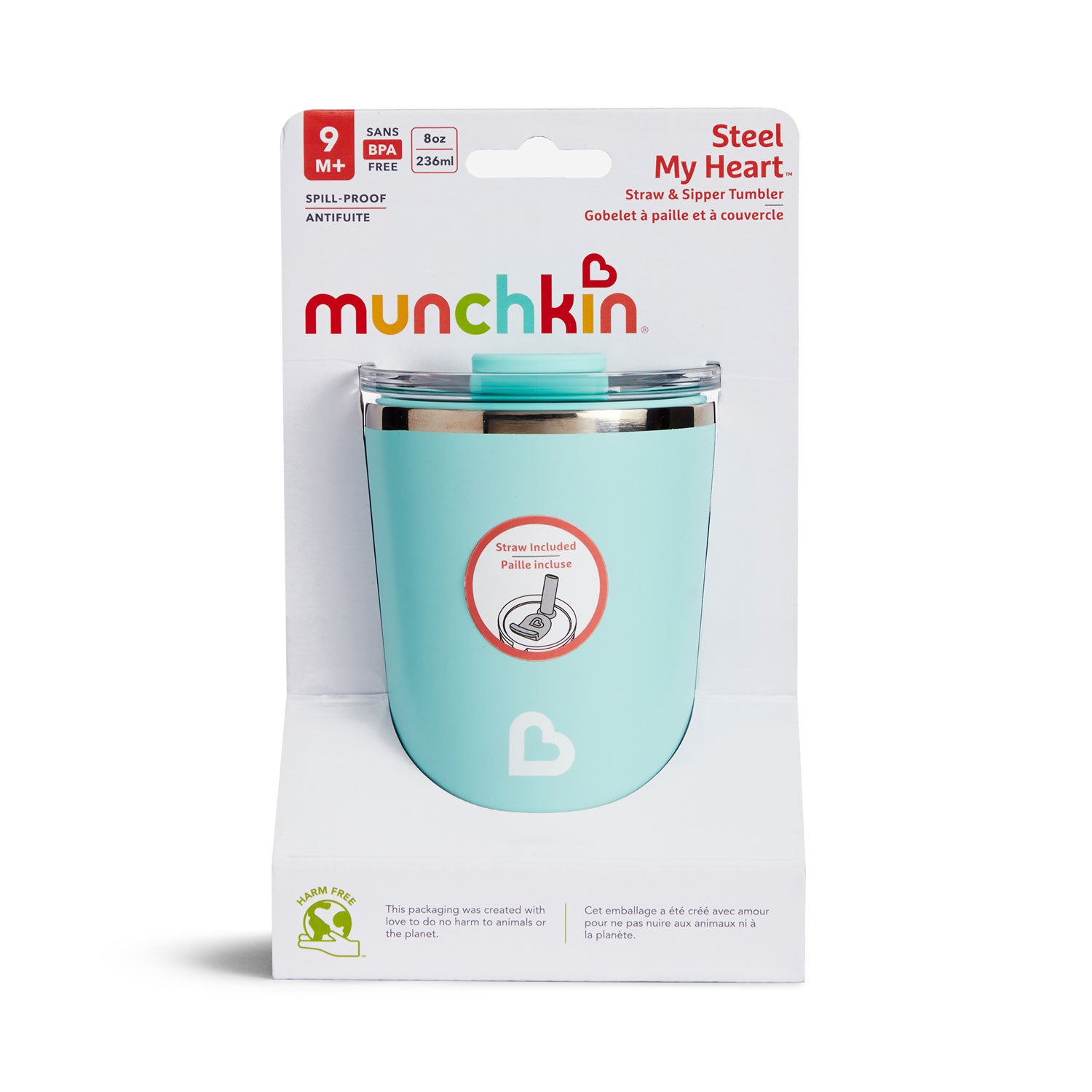 Steel My Heart™ Straw & Sipper Tumbler, 8oz