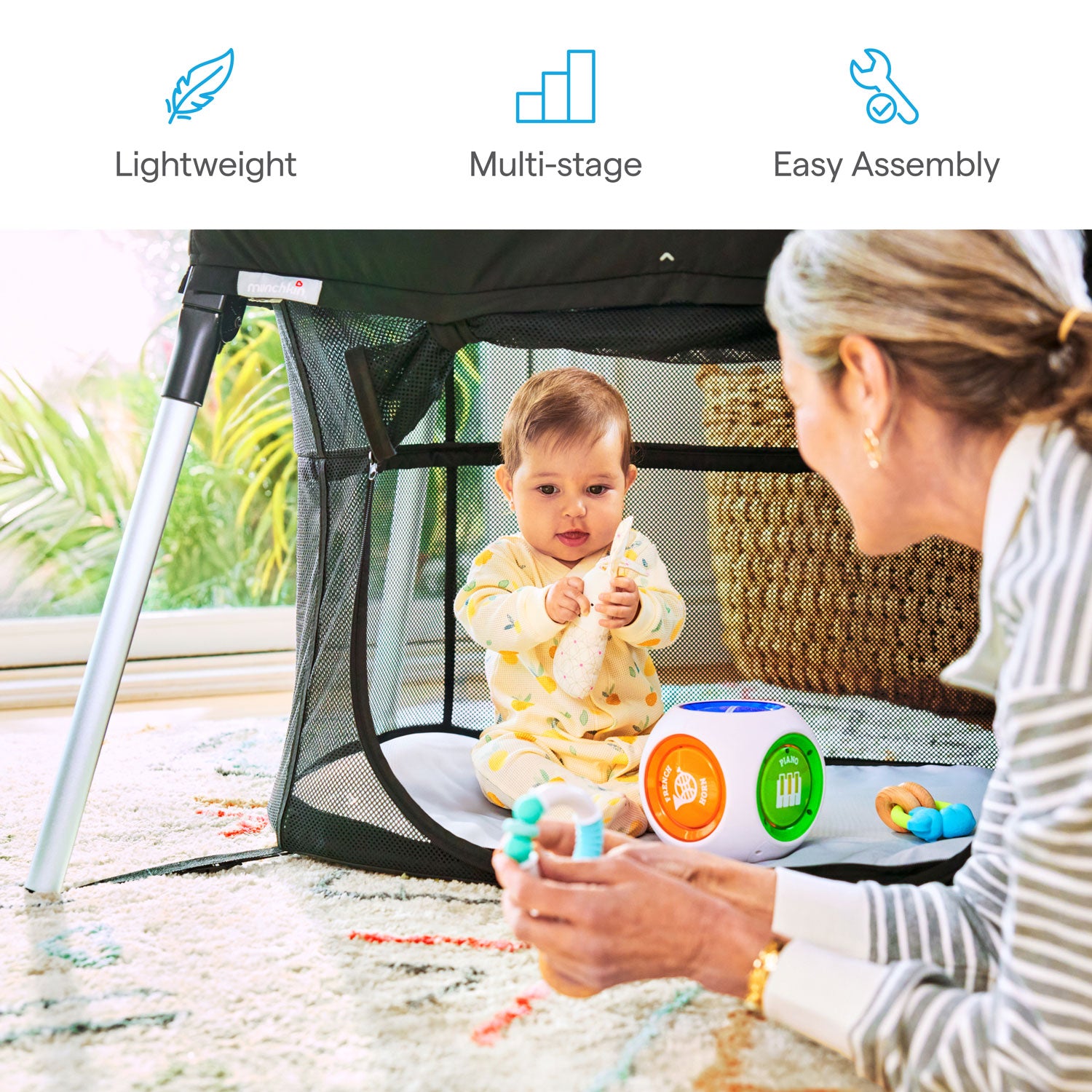 Ultra-lite 3-in-1 Playard, Crib & Bassinet