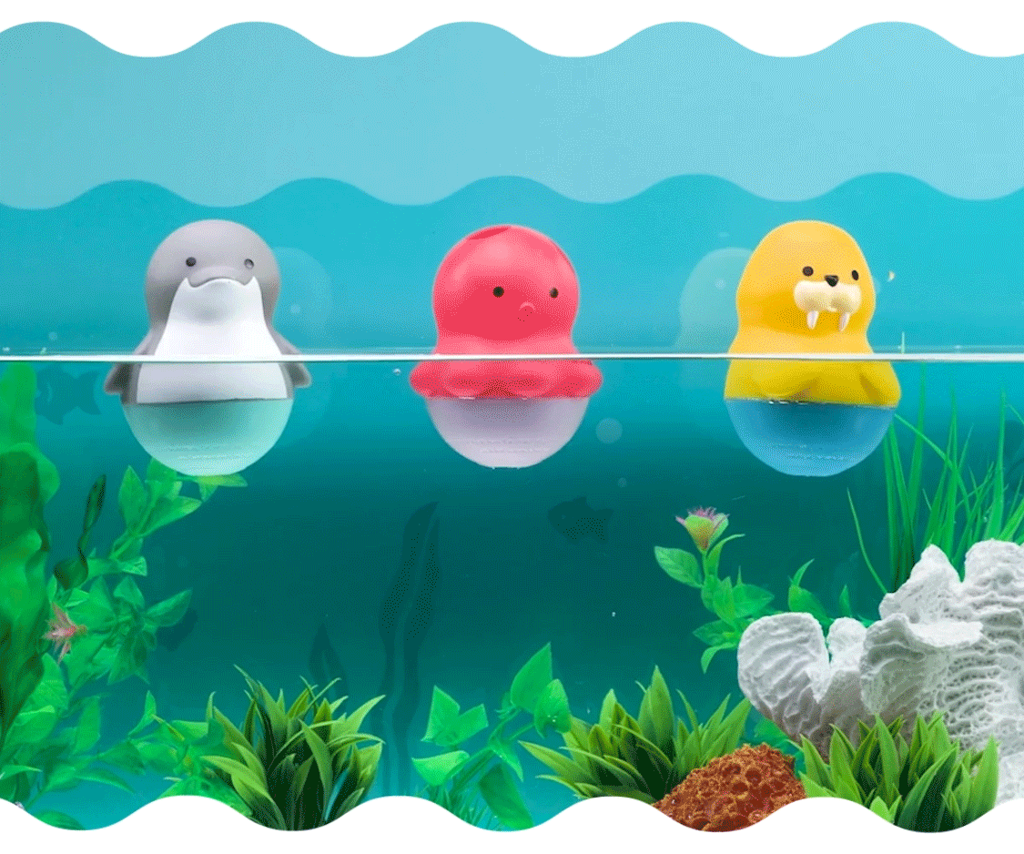 Bath Bobbers™ 3pk, Octopus, Walrus & Dolphin