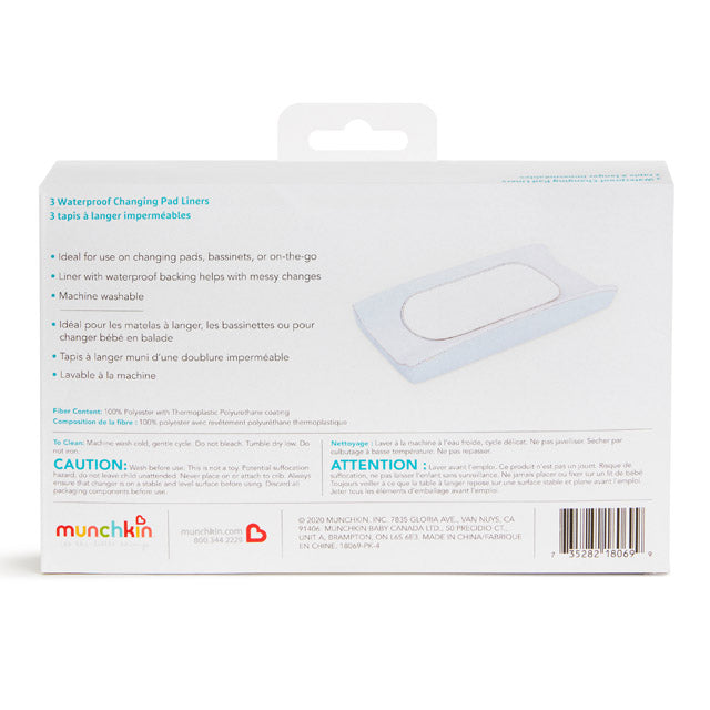 Waterproof Changing Pad Liners, 3pk