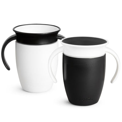 Miracle® 360° Black & White Trainer Cup, 7oz, 2pk