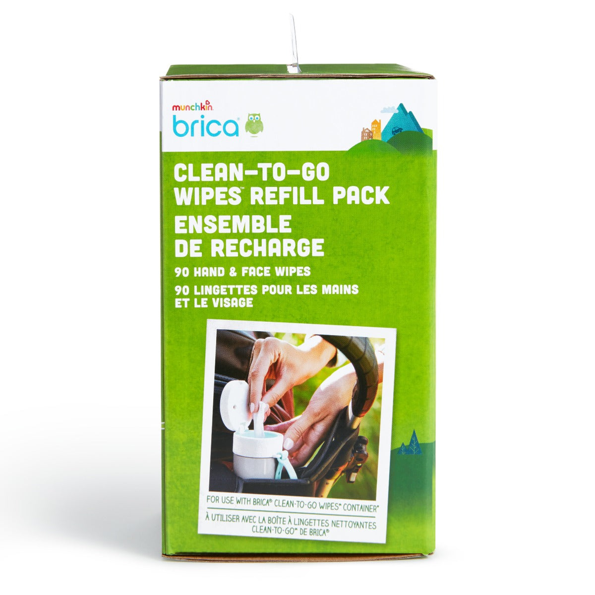 Brica® Clean-to-Go Wipes™ Refill Pack, 3pk