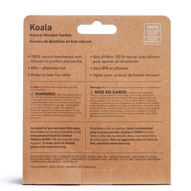 WildLove Koala Natural Wooden Teether