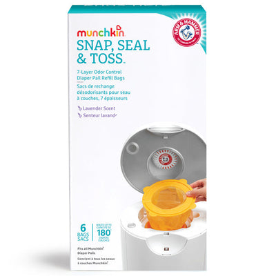 Arm & Hammer™ Snap, Seal & Toss Diaper Pail Bag Refills, 6pk