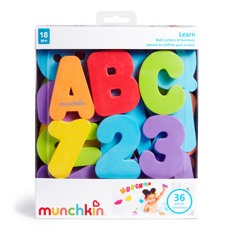 Learn™ Bath Letters & Numbers, Brights, 36ct